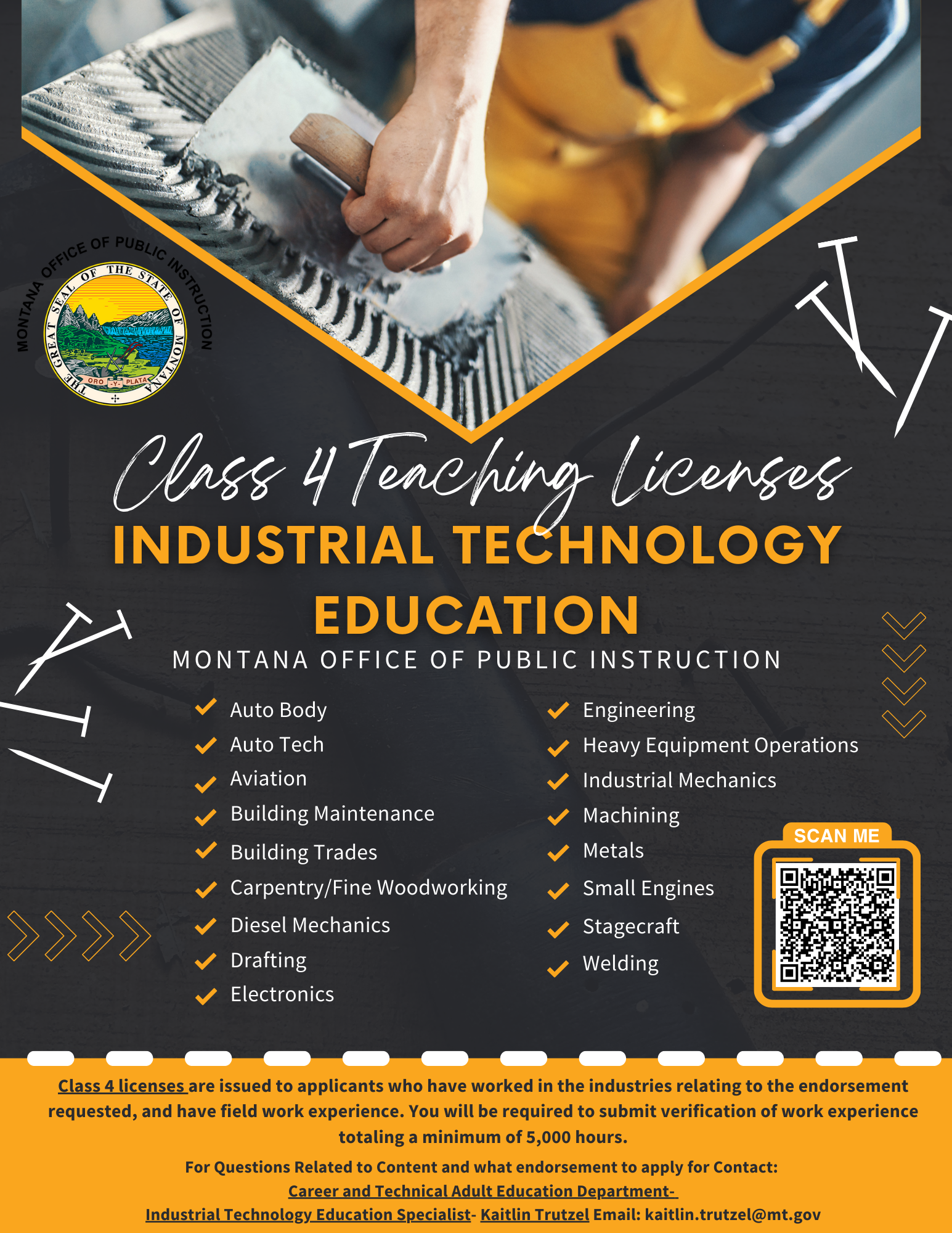 Class 4 Teaching Licenses graphic