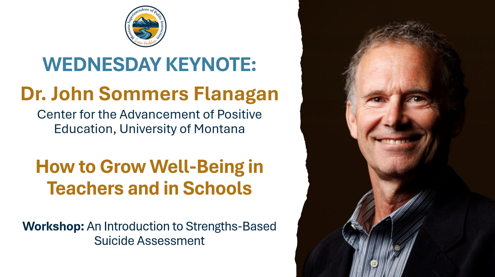 Speaker profile for Dr. John Sommers Flanagan, keynote presenter at the 2026 OPI Summer Institute