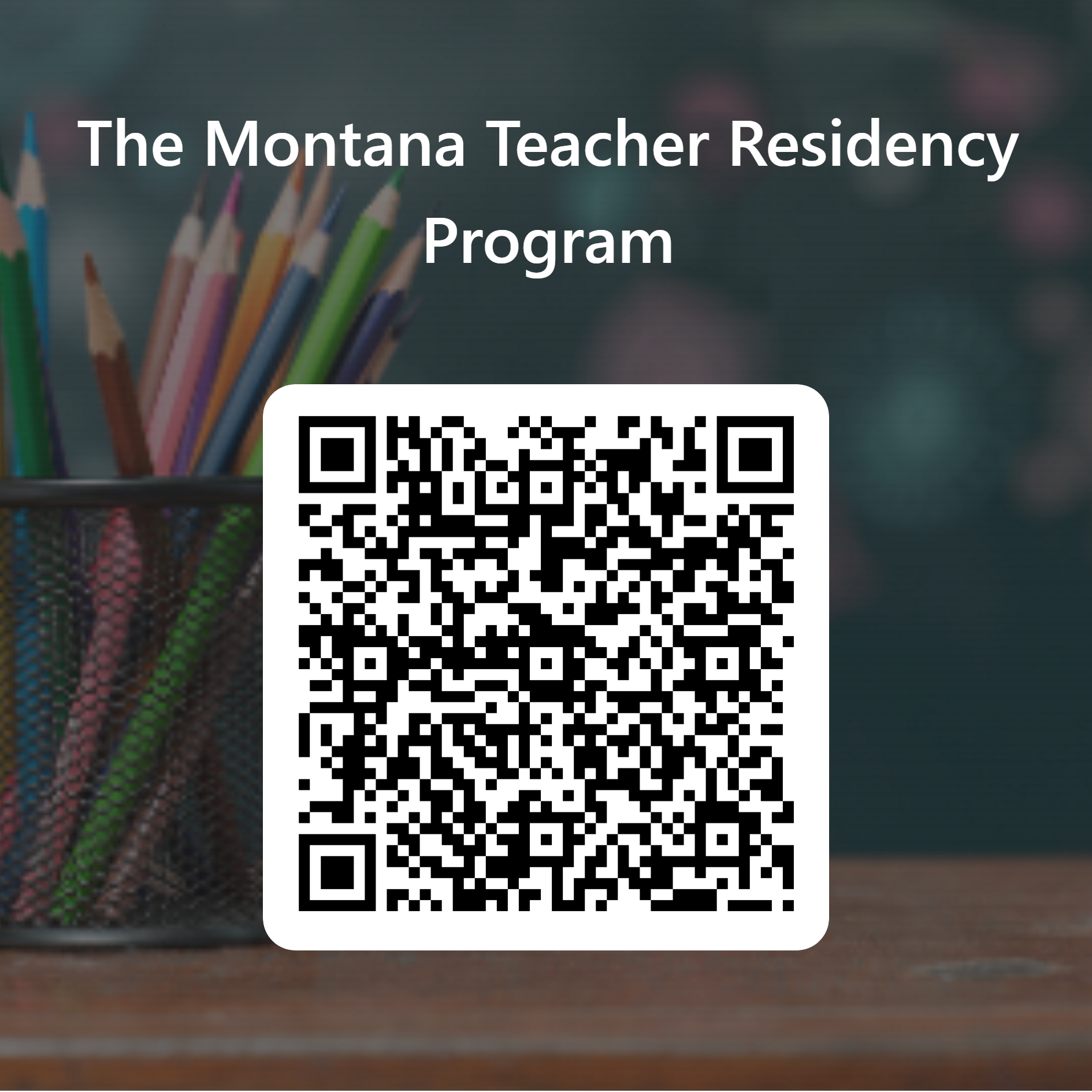 Montana Teacher Residency Program QR code