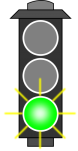 Green light traffic stop