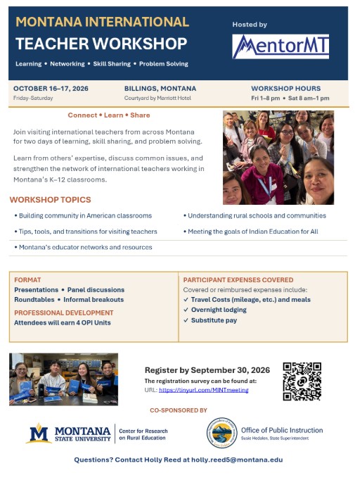 Montana International Teacher Workshop