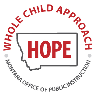 Montana OPI HOPE logo with Whole Child Approach text